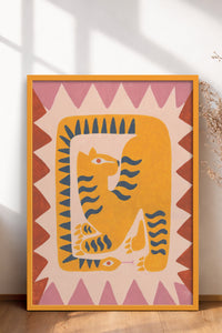 HOMEPACK Ahşap Çerçeveli Tablo Çerçeveli Poster Sanatsal Modern Duvar Dekoru BEK-8136