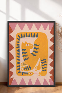 HOMEPACK Ahşap Çerçeveli Tablo Çerçeveli Poster Sanatsal Modern Duvar Dekoru BEK-8136