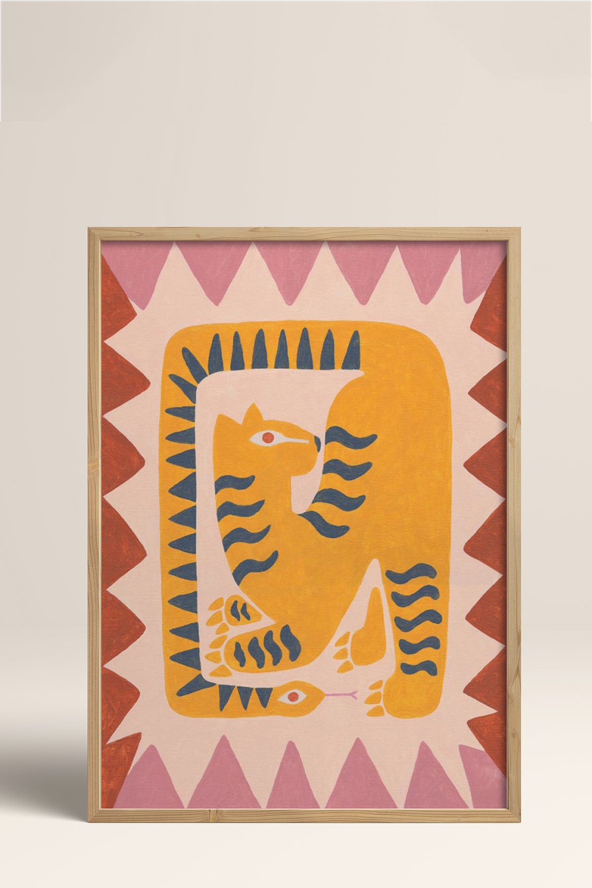 HOMEPACK Ahşap Çerçeveli Tablo Çerçeveli Poster Sanatsal Modern Duvar Dekoru BEK-8136