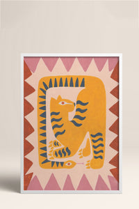 HOMEPACK Ahşap Çerçeveli Tablo Çerçeveli Poster Sanatsal Modern Duvar Dekoru BEK-8136