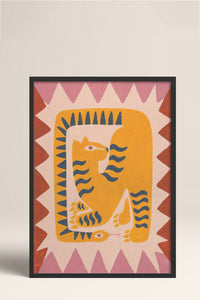 HOMEPACK Ahşap Çerçeveli Tablo Çerçeveli Poster Sanatsal Modern Duvar Dekoru BEK-8136