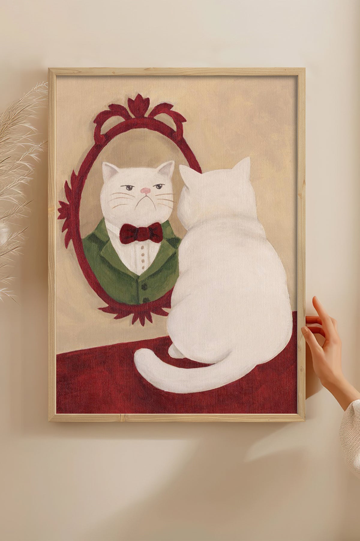 HOMEPACK Ahşap Çerçeveli Tablo Çerçeveli Poster Sanatsal Modern Duvar Dekoru BEK-8139