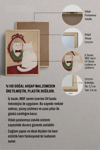 HOMEPACK Ahşap Çerçeveli Tablo Çerçeveli Poster Sanatsal Modern Duvar Dekoru BEK-8139