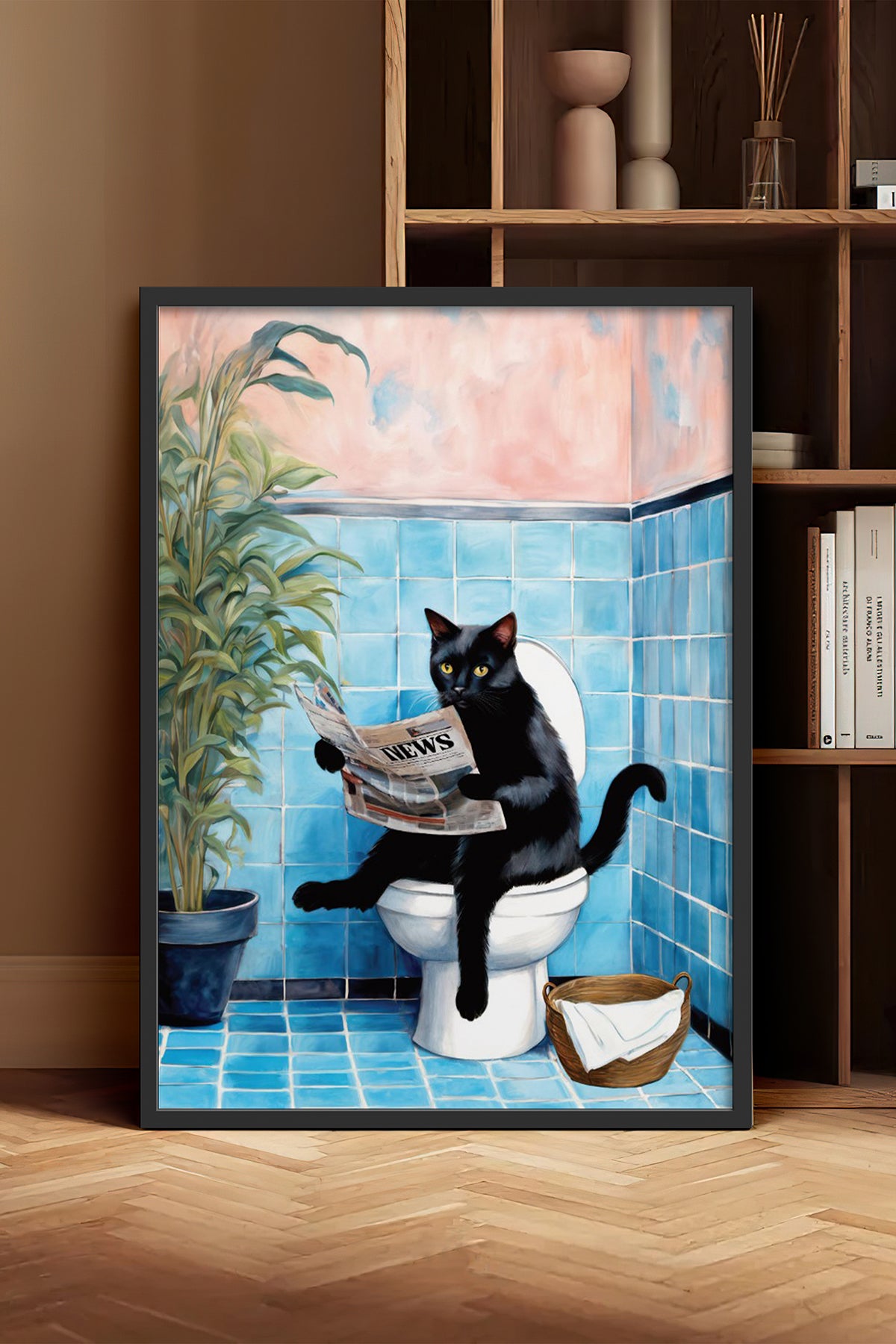 HOMEPACK Ahşap Çerçeveli Tablo Çerçeveli Poster Sanatsal Modern Duvar Dekoru BEK-8140