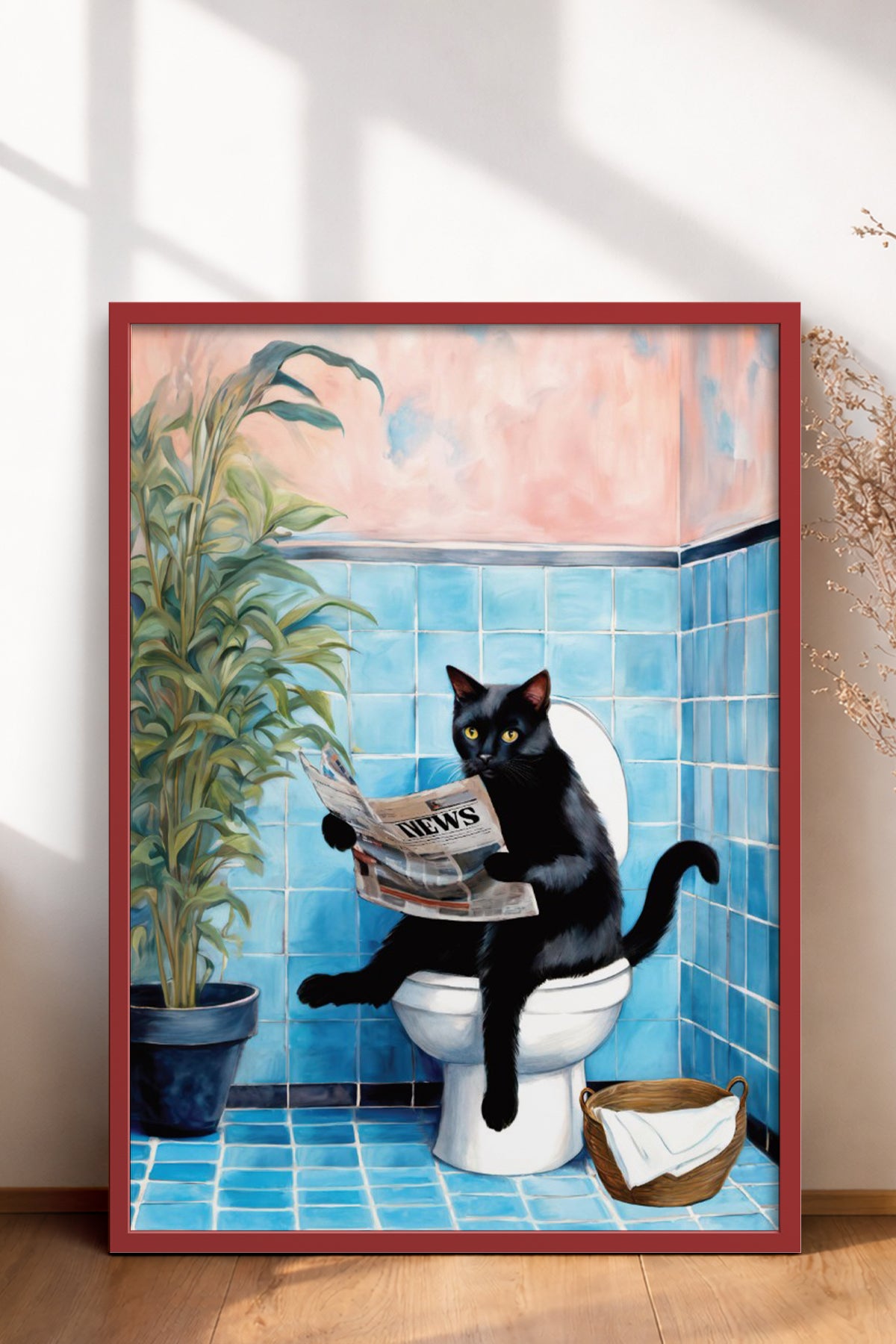 HOMEPACK Ahşap Çerçeveli Tablo Çerçeveli Poster Sanatsal Modern Duvar Dekoru BEK-8140