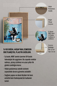 HOMEPACK Ahşap Çerçeveli Tablo Çerçeveli Poster Sanatsal Modern Duvar Dekoru BEK-8140