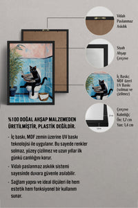 HOMEPACK Ahşap Çerçeveli Tablo Çerçeveli Poster Sanatsal Modern Duvar Dekoru BEK-8140