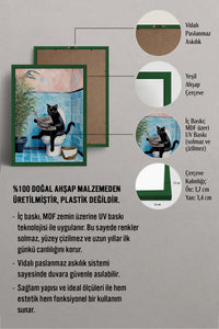 HOMEPACK Ahşap Çerçeveli Tablo Çerçeveli Poster Sanatsal Modern Duvar Dekoru BEK-8140