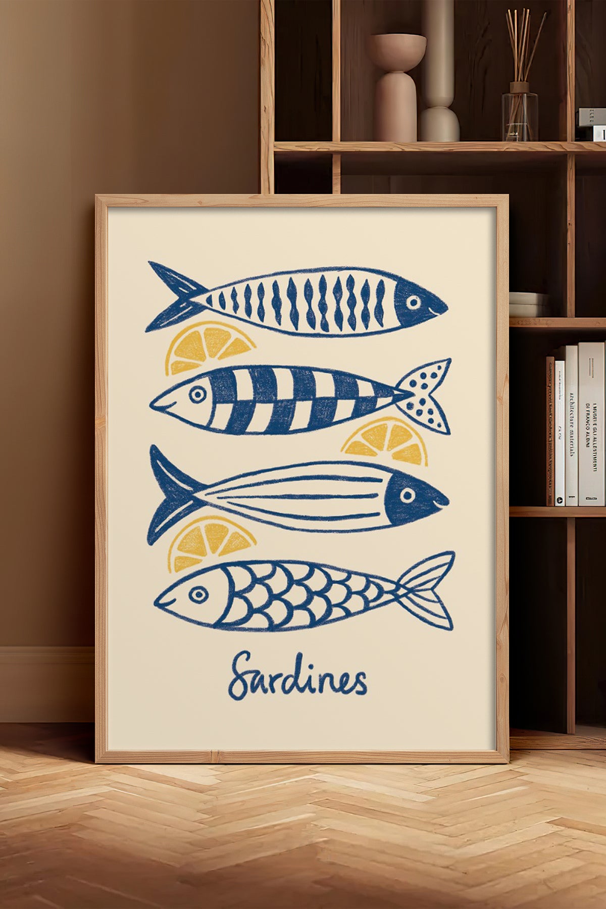 HOMEPACK Ahşap Çerçeveli Tablo Çerçeveli Poster Sanatsal Modern Duvar Dekoru BEK-8141