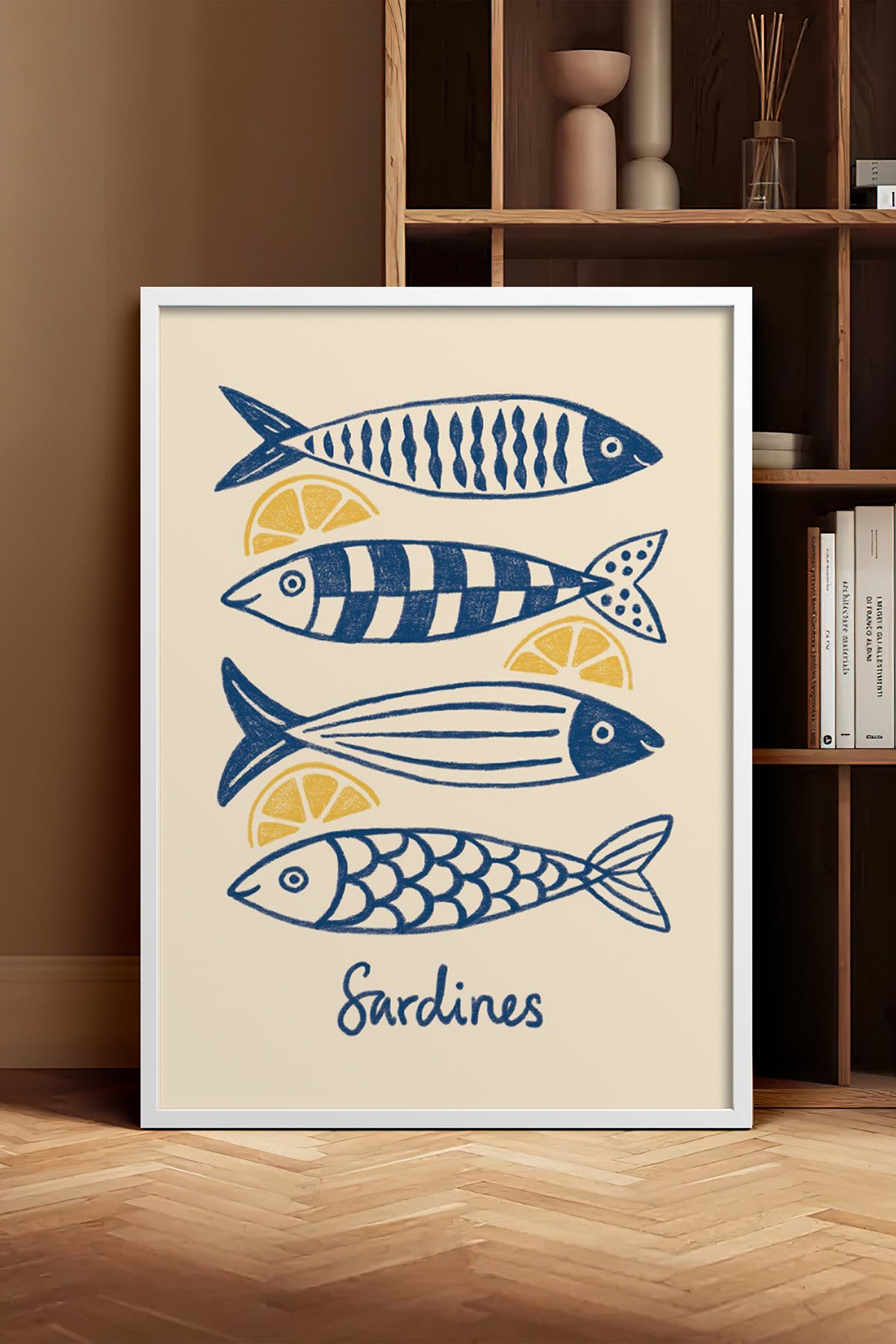 HOMEPACK Ahşap Çerçeveli Tablo Çerçeveli Poster Sanatsal Modern Duvar Dekoru BEK-8141