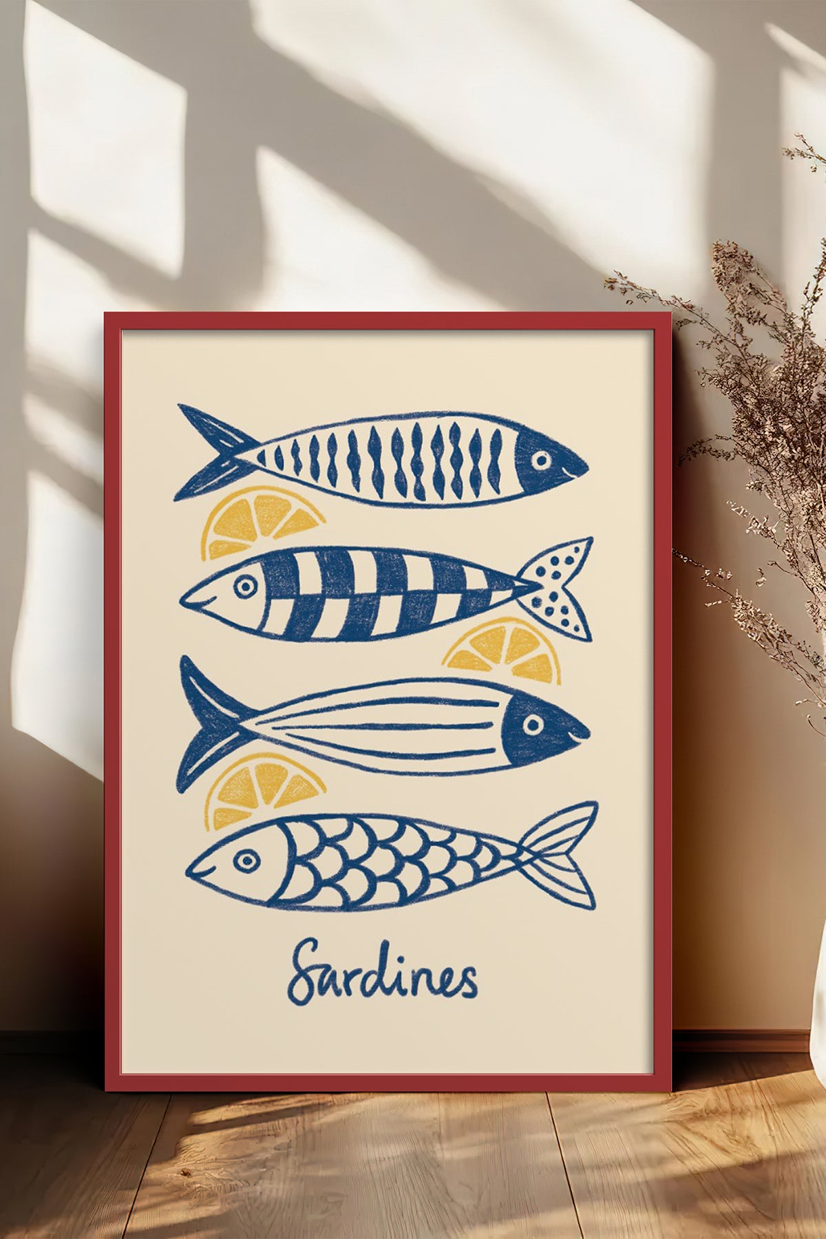 HOMEPACK Ahşap Çerçeveli Tablo Çerçeveli Poster Sanatsal Modern Duvar Dekoru BEK-8141
