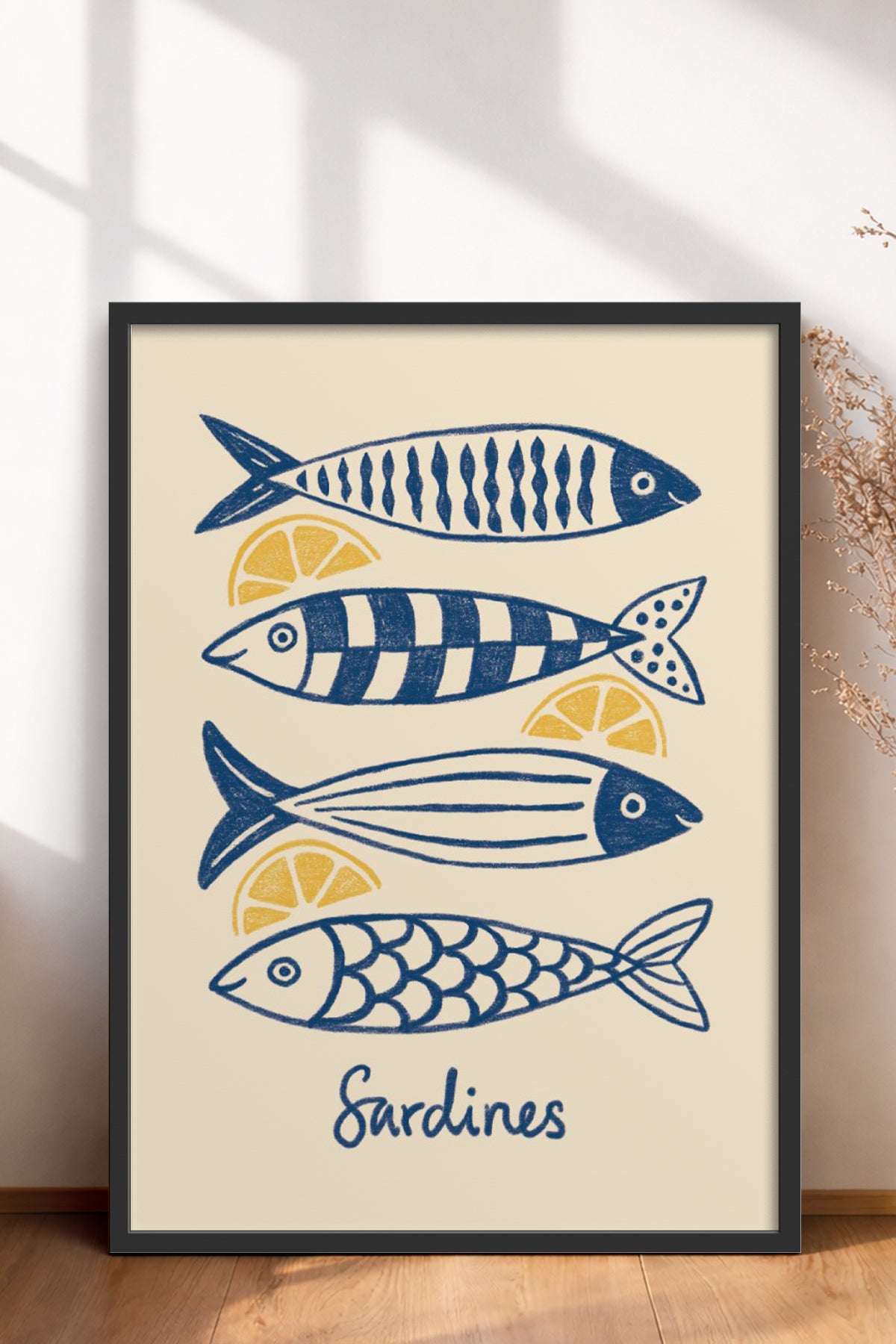 HOMEPACK Ahşap Çerçeveli Tablo Çerçeveli Poster Sanatsal Modern Duvar Dekoru BEK-8141