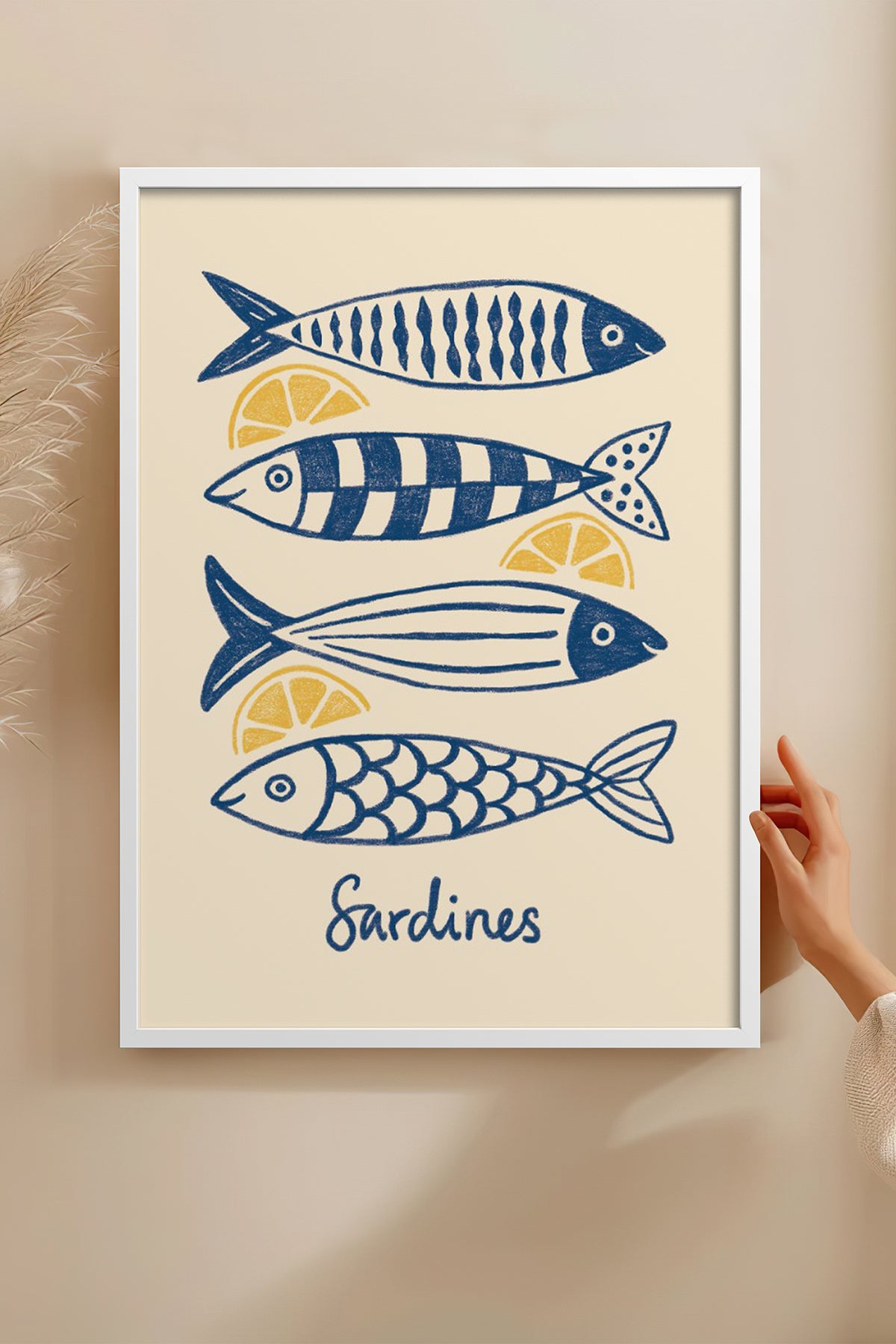 HOMEPACK Ahşap Çerçeveli Tablo Çerçeveli Poster Sanatsal Modern Duvar Dekoru BEK-8141