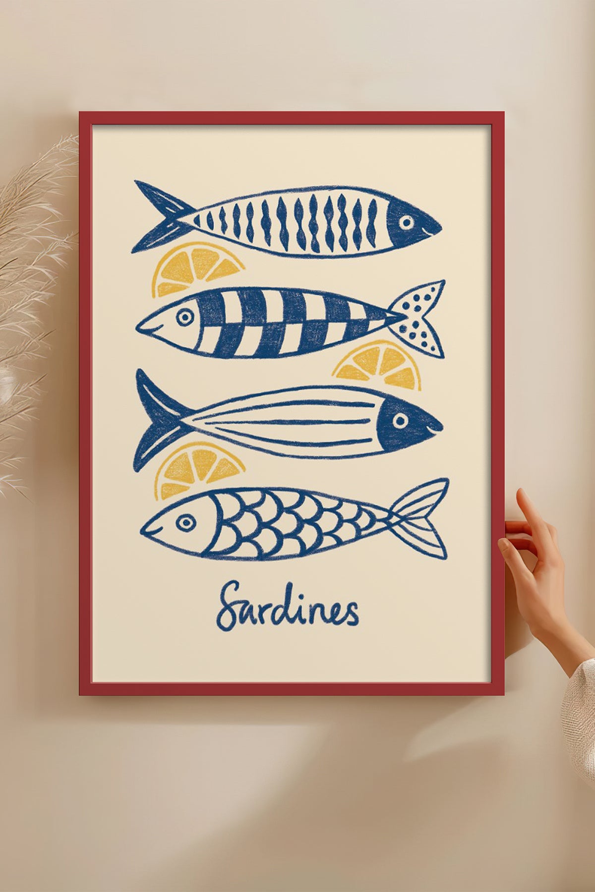 HOMEPACK Ahşap Çerçeveli Tablo Çerçeveli Poster Sanatsal Modern Duvar Dekoru BEK-8141