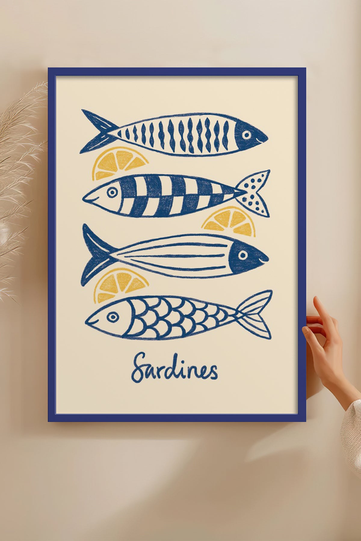 HOMEPACK Ahşap Çerçeveli Tablo Çerçeveli Poster Sanatsal Modern Duvar Dekoru BEK-8141