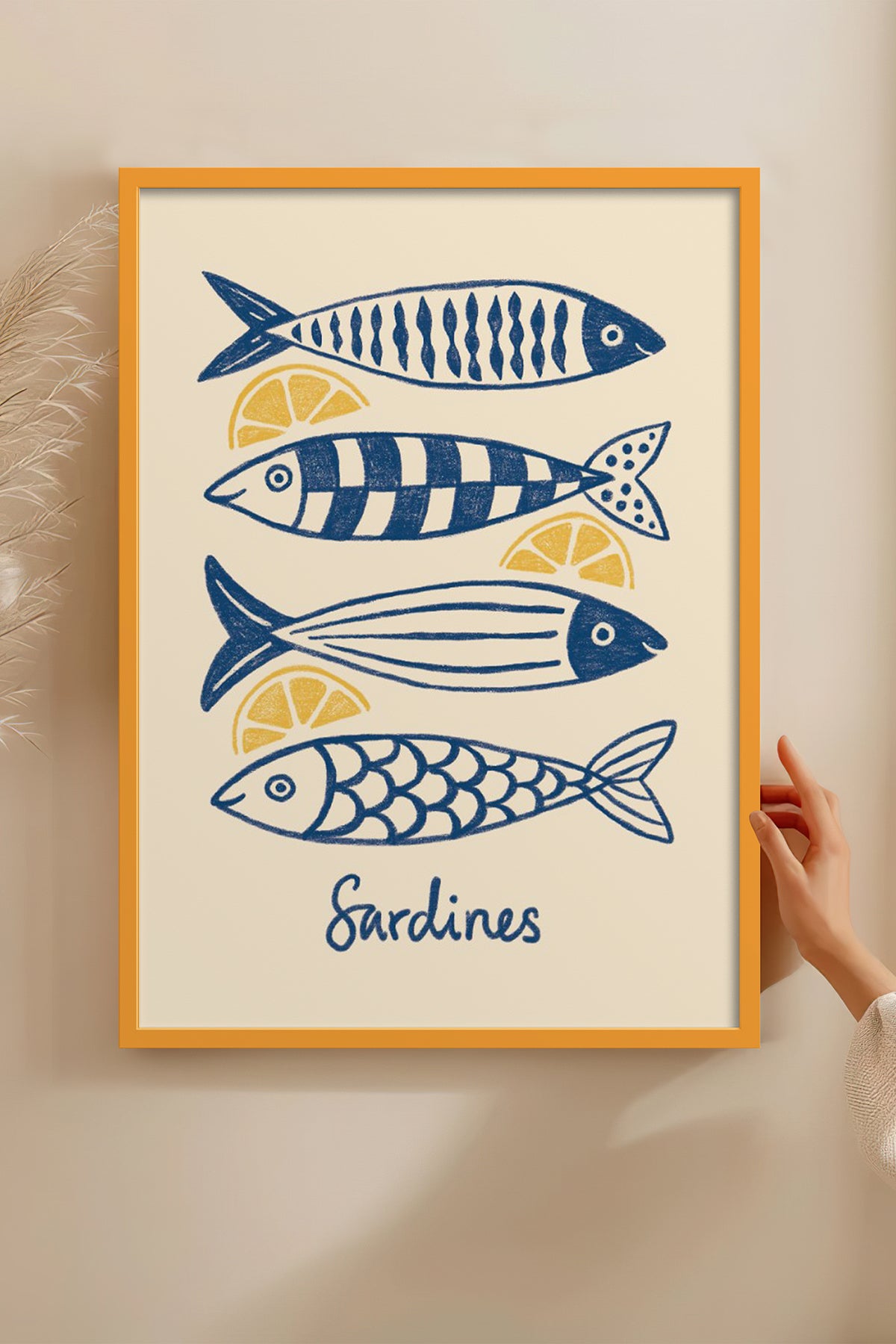 HOMEPACK Ahşap Çerçeveli Tablo Çerçeveli Poster Sanatsal Modern Duvar Dekoru BEK-8141