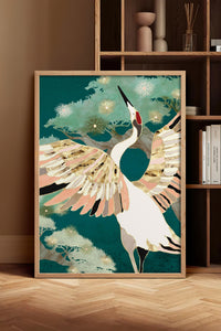 HOMEPACK Ahşap Çerçeveli Tablo Çerçeveli Poster Sanatsal Modern Duvar Dekoru BEK-8142