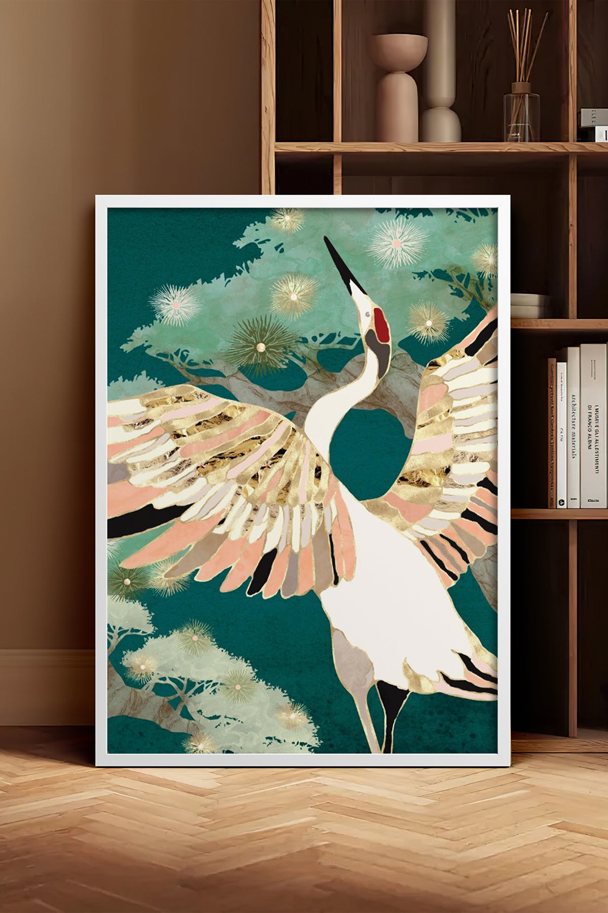 HOMEPACK Ahşap Çerçeveli Tablo Çerçeveli Poster Sanatsal Modern Duvar Dekoru BEK-8142