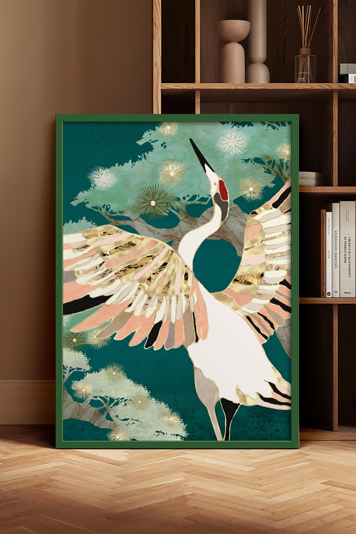 HOMEPACK Ahşap Çerçeveli Tablo Çerçeveli Poster Sanatsal Modern Duvar Dekoru BEK-8142