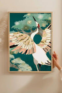 HOMEPACK Ahşap Çerçeveli Tablo Çerçeveli Poster Sanatsal Modern Duvar Dekoru BEK-8142