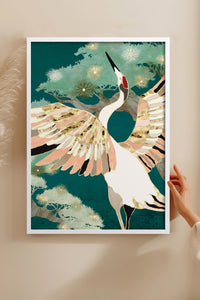 HOMEPACK Ahşap Çerçeveli Tablo Çerçeveli Poster Sanatsal Modern Duvar Dekoru BEK-8142