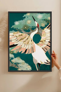 HOMEPACK Ahşap Çerçeveli Tablo Çerçeveli Poster Sanatsal Modern Duvar Dekoru BEK-8142