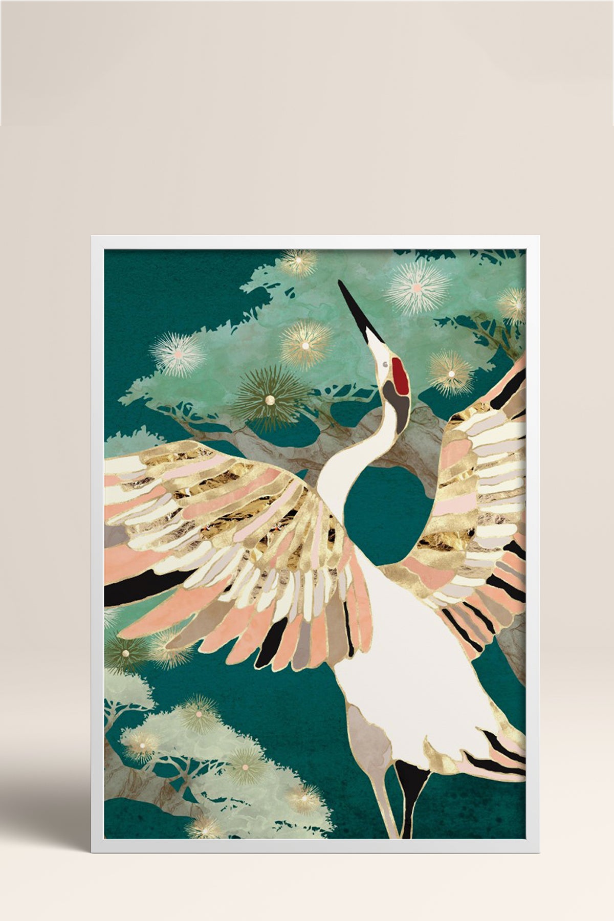 HOMEPACK Ahşap Çerçeveli Tablo Çerçeveli Poster Sanatsal Modern Duvar Dekoru BEK-8142