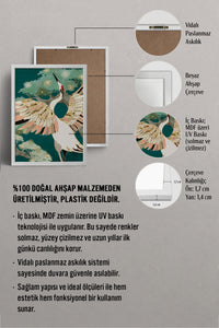 HOMEPACK Ahşap Çerçeveli Tablo Çerçeveli Poster Sanatsal Modern Duvar Dekoru BEK-8142