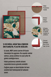 HOMEPACK Ahşap Çerçeveli Tablo Çerçeveli Poster Sanatsal Modern Duvar Dekoru BEK-8142