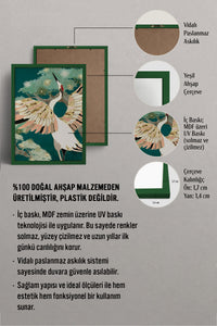 HOMEPACK Ahşap Çerçeveli Tablo Çerçeveli Poster Sanatsal Modern Duvar Dekoru BEK-8142