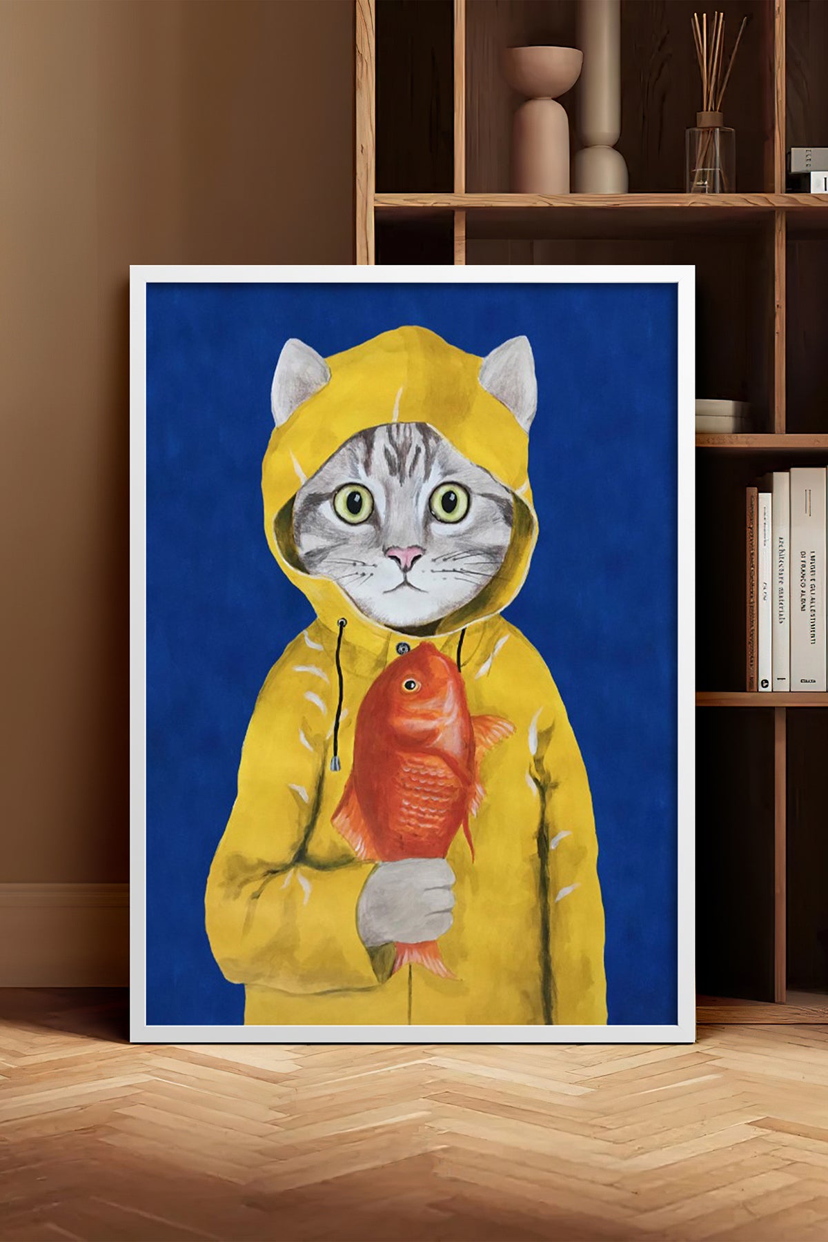 HOMEPACK Ahşap Çerçeveli Tablo Çerçeveli Poster Sanatsal Modern Duvar Dekoru BEK-8144