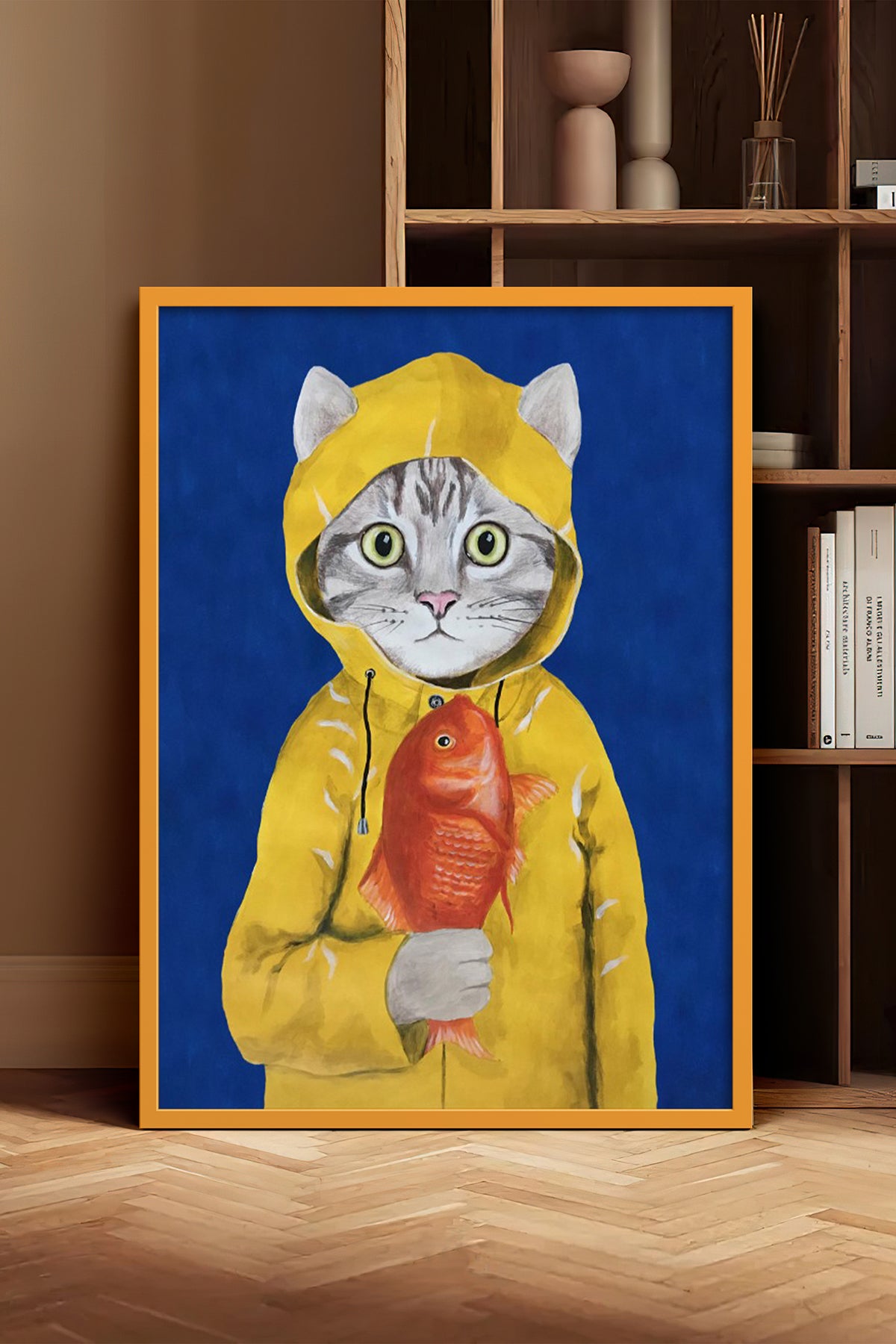 HOMEPACK Ahşap Çerçeveli Tablo Çerçeveli Poster Sanatsal Modern Duvar Dekoru BEK-8144