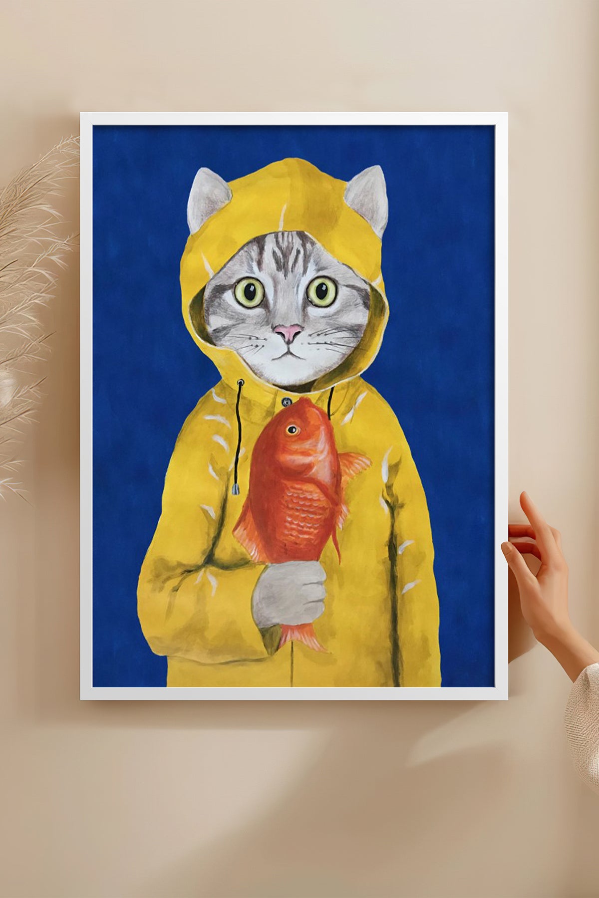 HOMEPACK Ahşap Çerçeveli Tablo Çerçeveli Poster Sanatsal Modern Duvar Dekoru BEK-8144