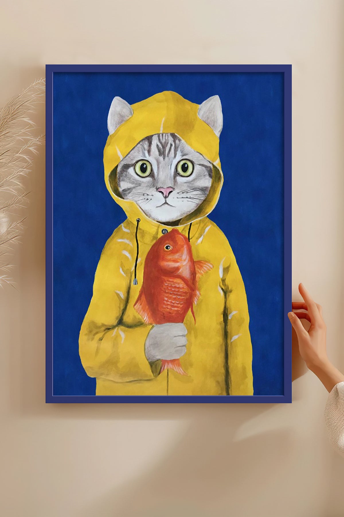 HOMEPACK Ahşap Çerçeveli Tablo Çerçeveli Poster Sanatsal Modern Duvar Dekoru BEK-8144