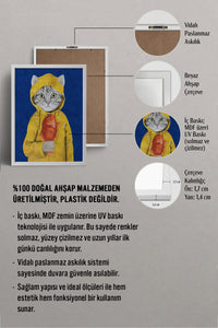HOMEPACK Ahşap Çerçeveli Tablo Çerçeveli Poster Sanatsal Modern Duvar Dekoru BEK-8144
