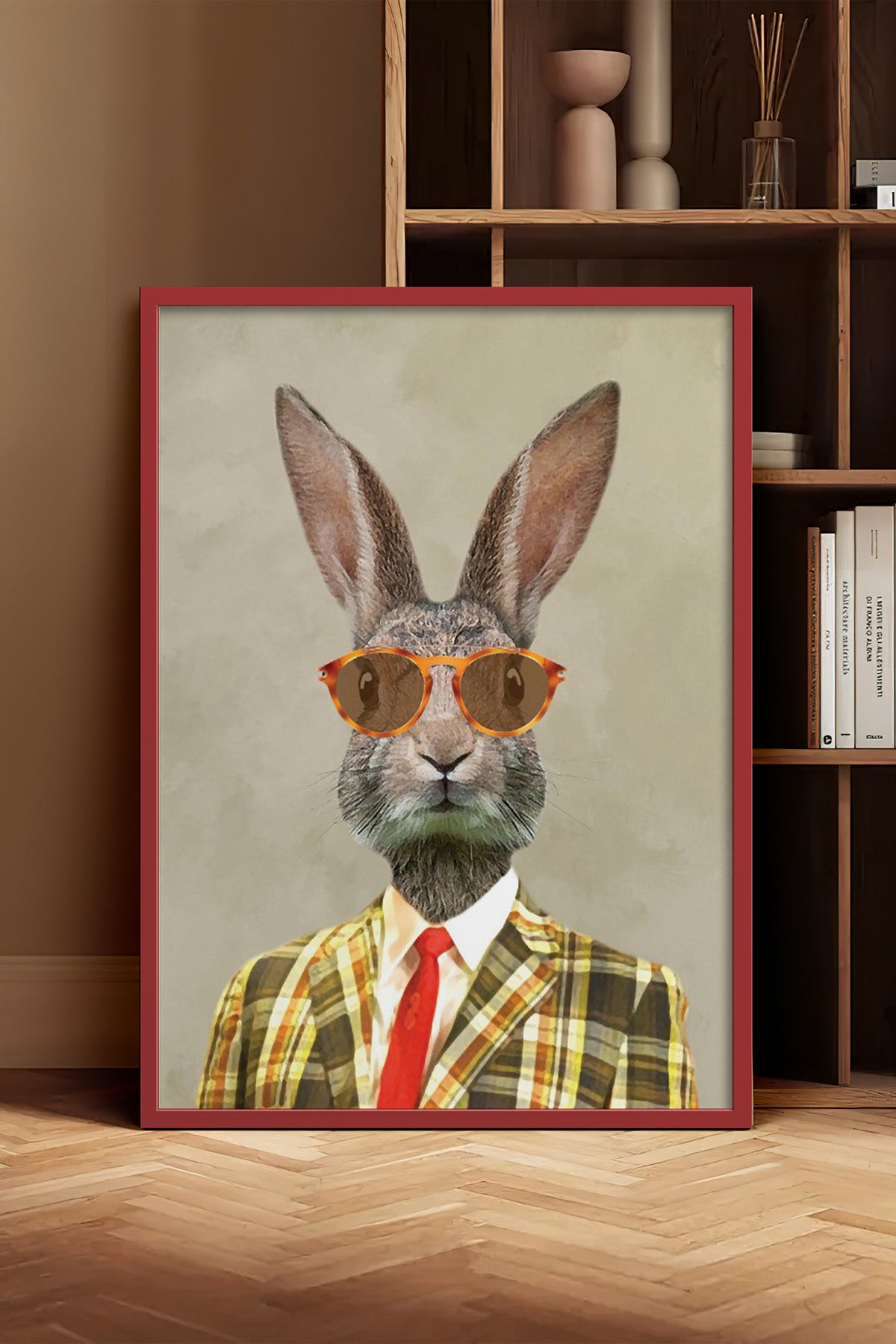 HOMEPACK Ahşap Çerçeveli Tablo Çerçeveli Poster Sanatsal Modern Duvar Dekoru BEK-8145