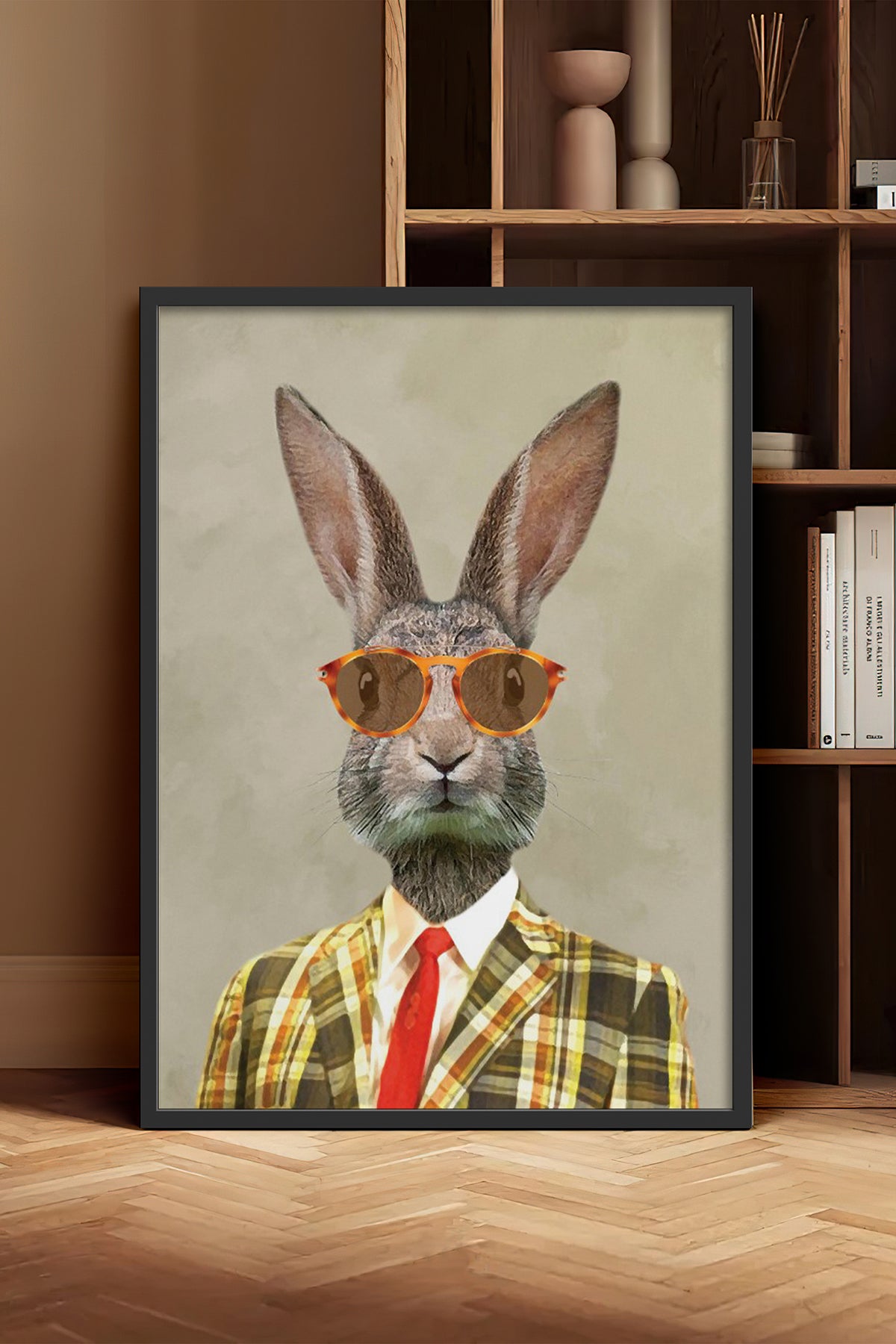 HOMEPACK Ahşap Çerçeveli Tablo Çerçeveli Poster Sanatsal Modern Duvar Dekoru BEK-8145
