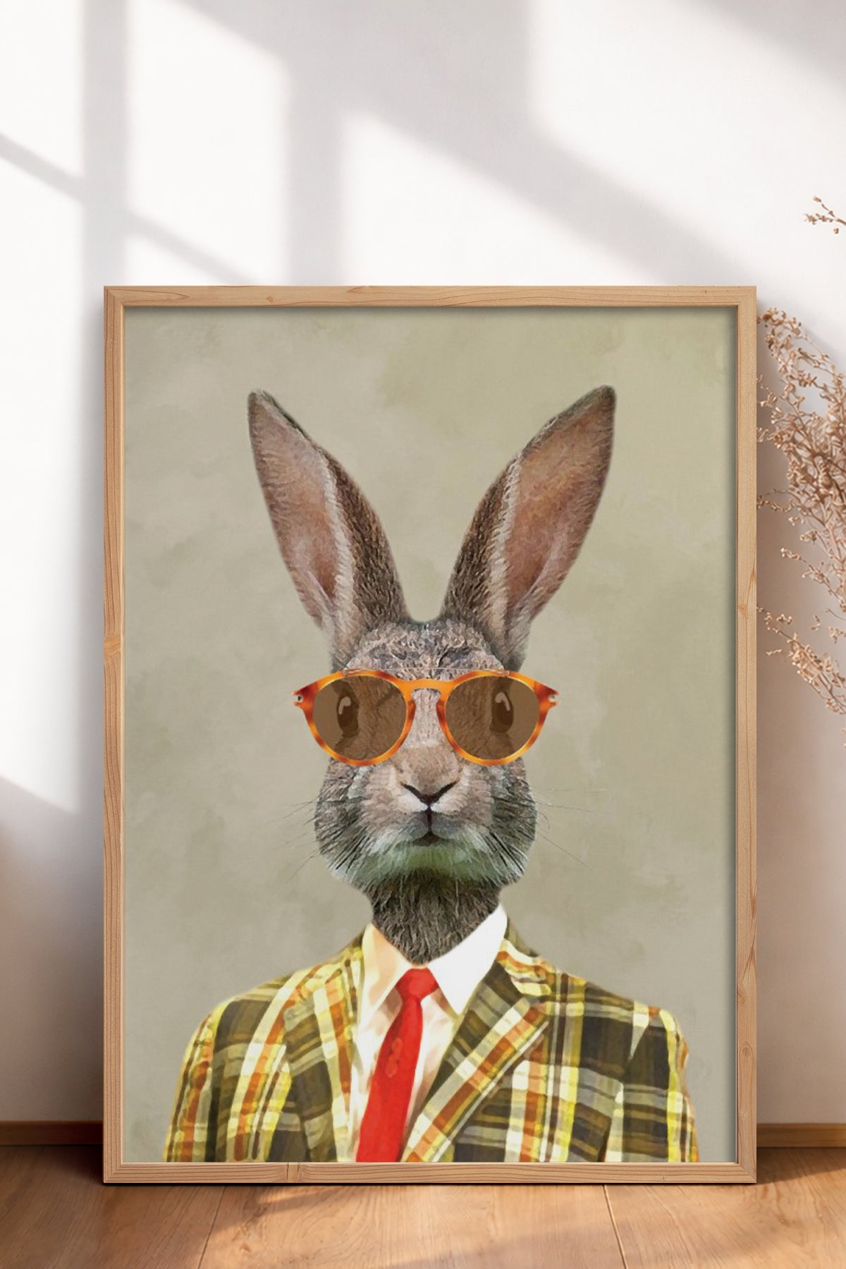 HOMEPACK Ahşap Çerçeveli Tablo Çerçeveli Poster Sanatsal Modern Duvar Dekoru BEK-8145