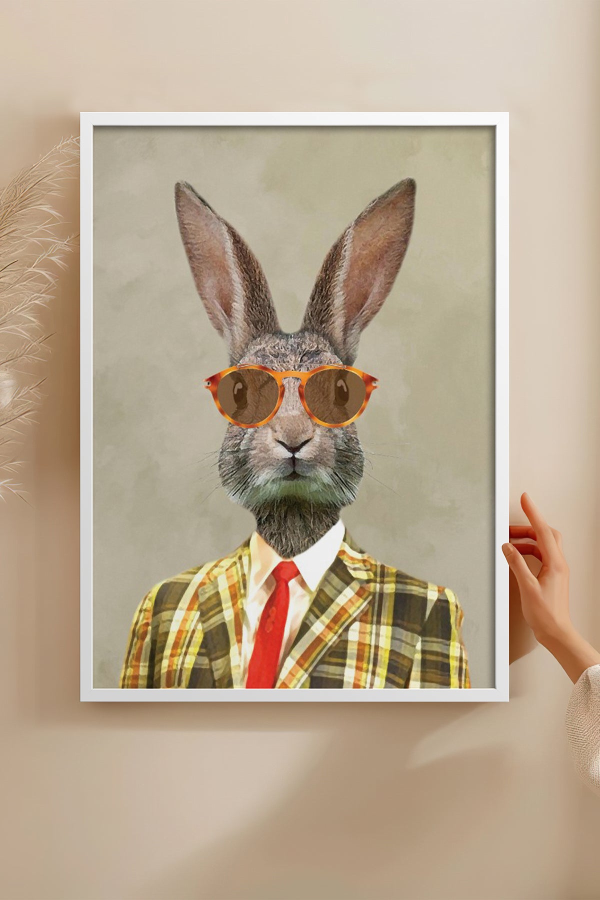 HOMEPACK Ahşap Çerçeveli Tablo Çerçeveli Poster Sanatsal Modern Duvar Dekoru BEK-8145