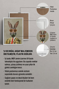 HOMEPACK Ahşap Çerçeveli Tablo Çerçeveli Poster Sanatsal Modern Duvar Dekoru BEK-8145