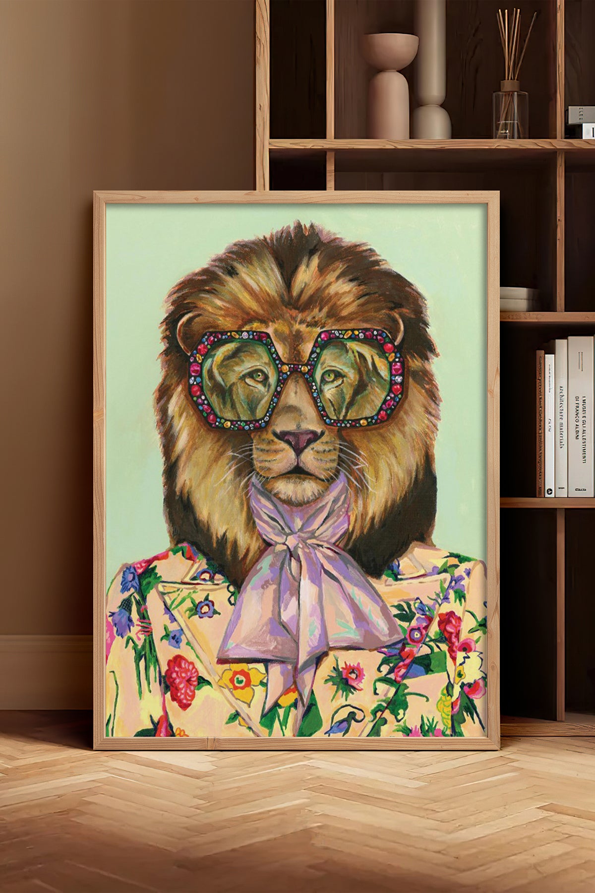 HOMEPACK Ahşap Çerçeveli Tablo Çerçeveli Poster Sanatsal Modern Duvar Dekoru BEK-8146