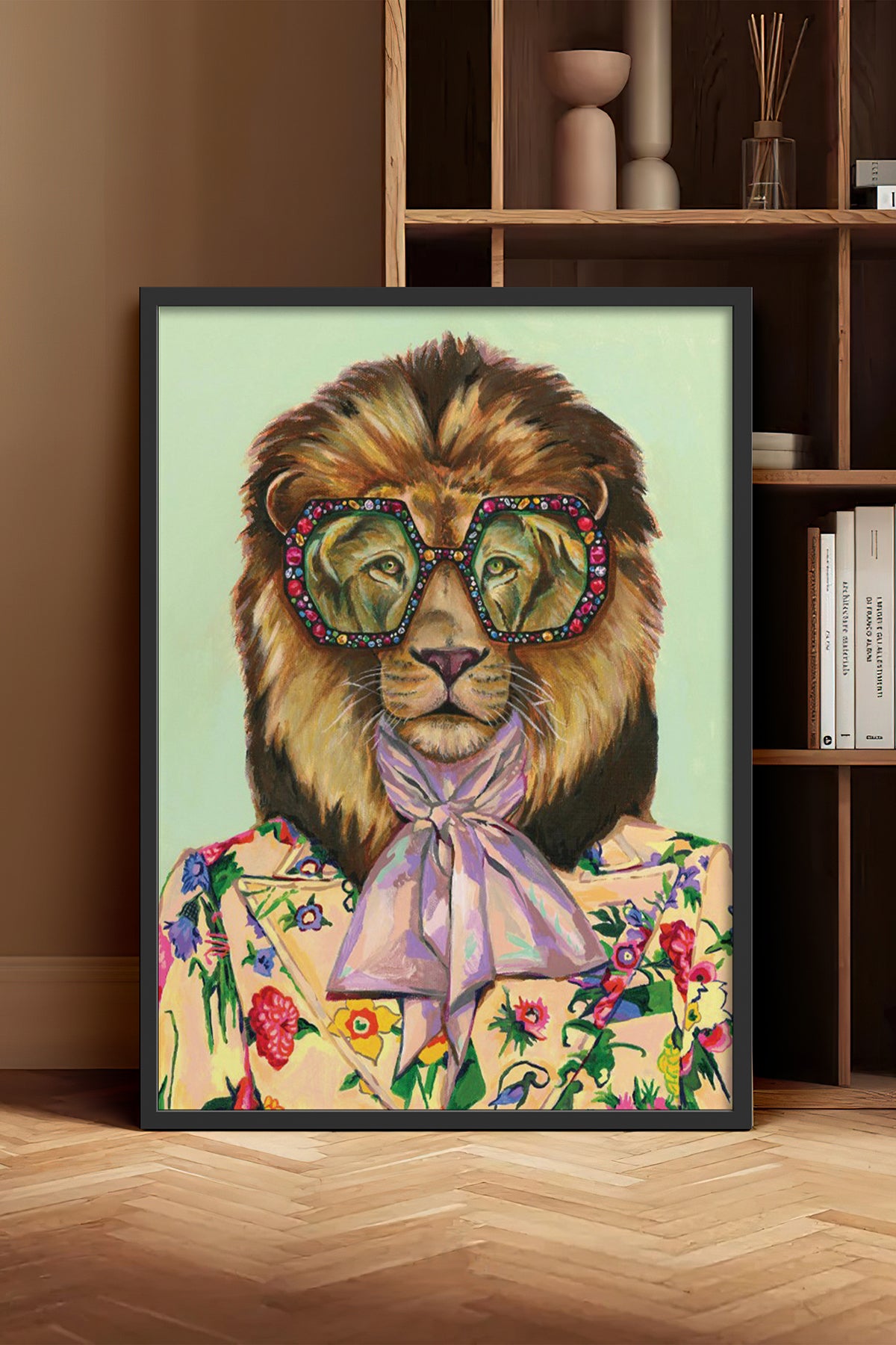 HOMEPACK Ahşap Çerçeveli Tablo Çerçeveli Poster Sanatsal Modern Duvar Dekoru BEK-8146
