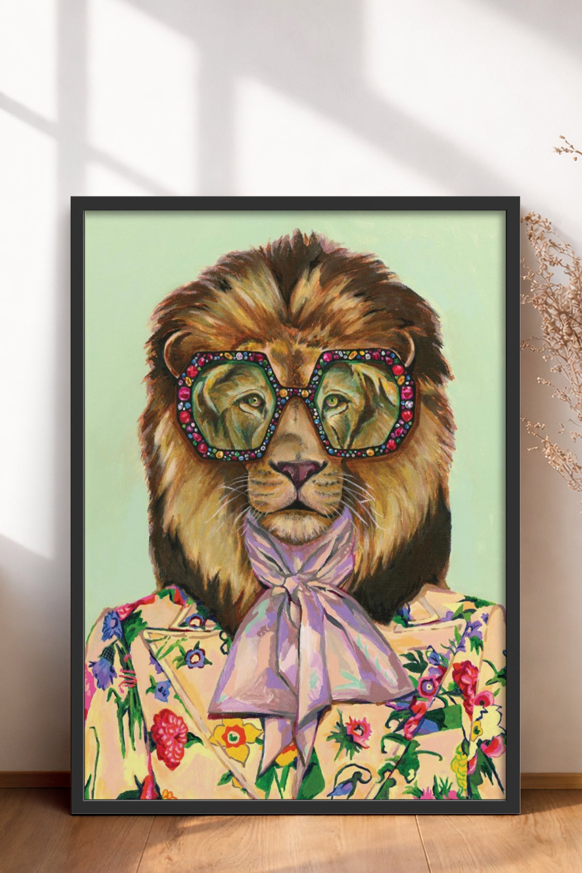 HOMEPACK Ahşap Çerçeveli Tablo Çerçeveli Poster Sanatsal Modern Duvar Dekoru BEK-8146