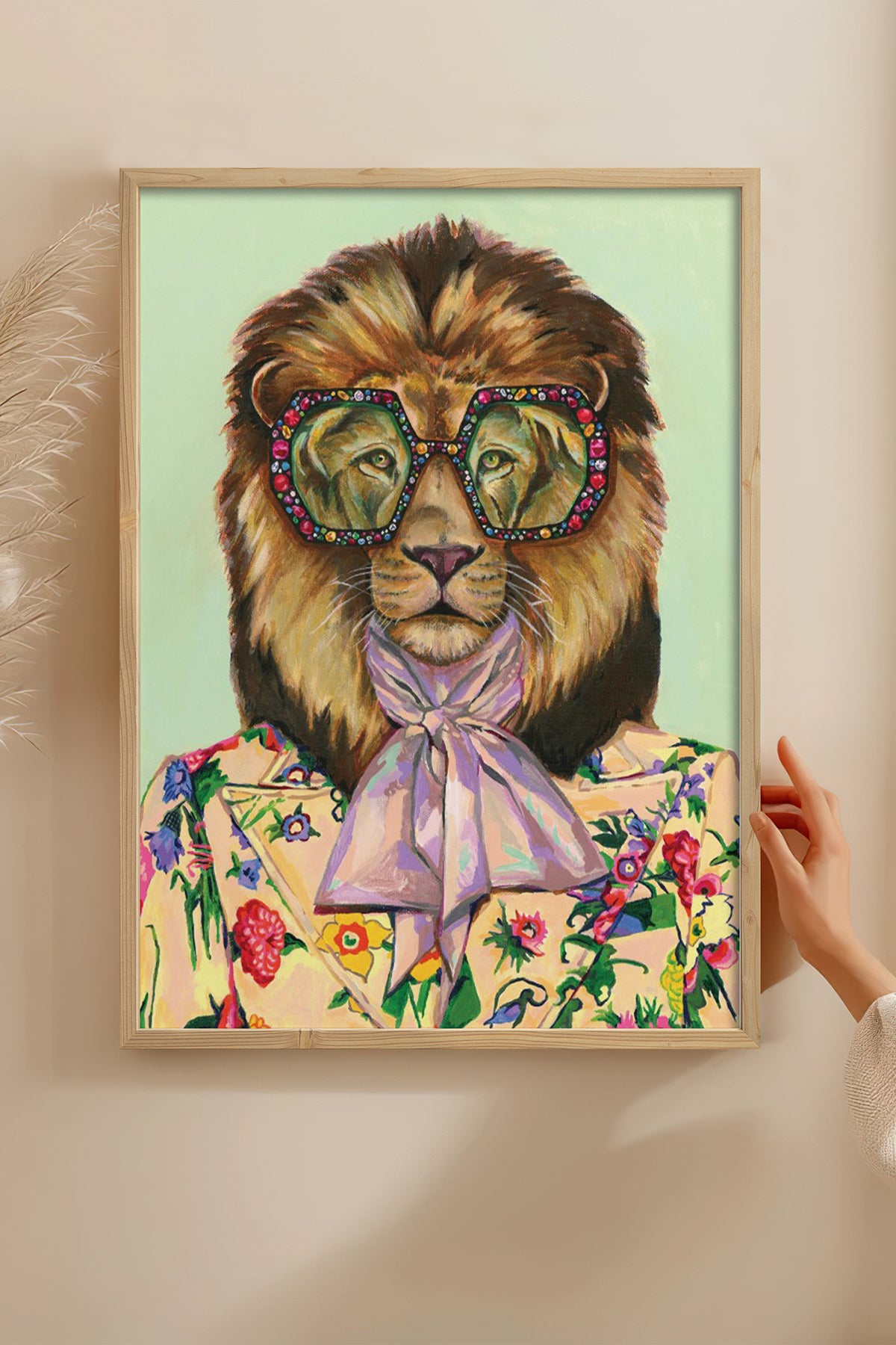 HOMEPACK Ahşap Çerçeveli Tablo Çerçeveli Poster Sanatsal Modern Duvar Dekoru BEK-8146