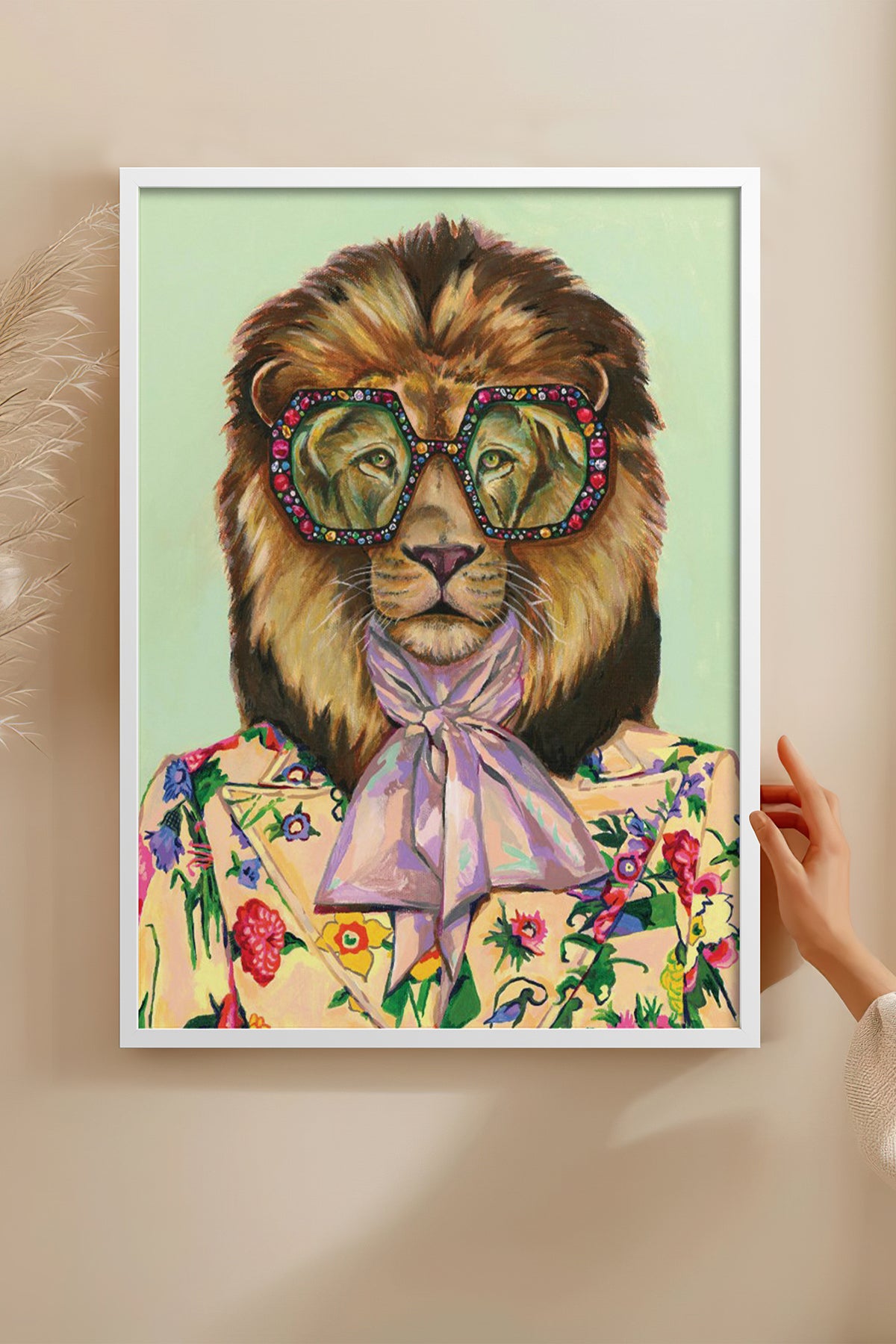 HOMEPACK Ahşap Çerçeveli Tablo Çerçeveli Poster Sanatsal Modern Duvar Dekoru BEK-8146