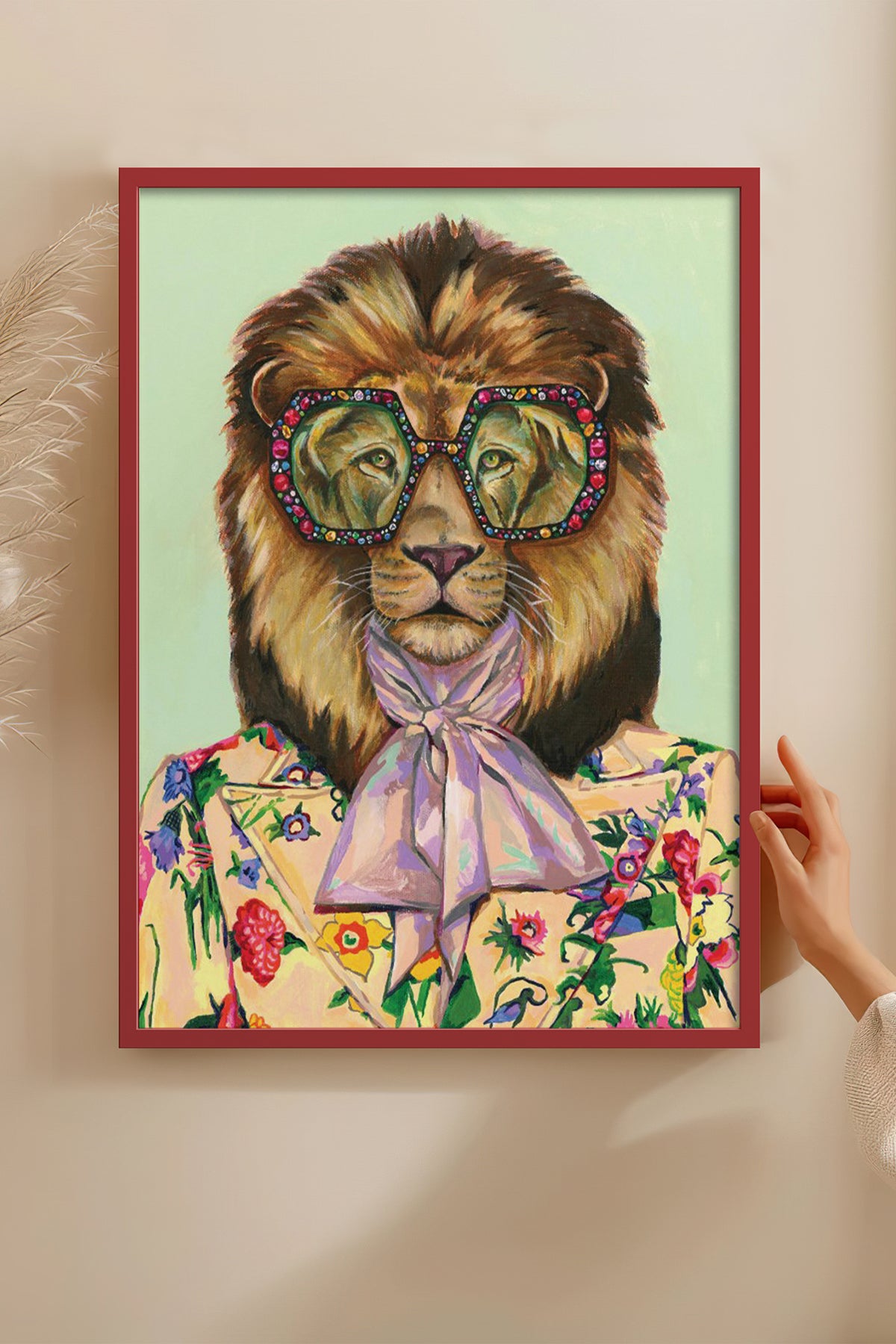 HOMEPACK Ahşap Çerçeveli Tablo Çerçeveli Poster Sanatsal Modern Duvar Dekoru BEK-8146