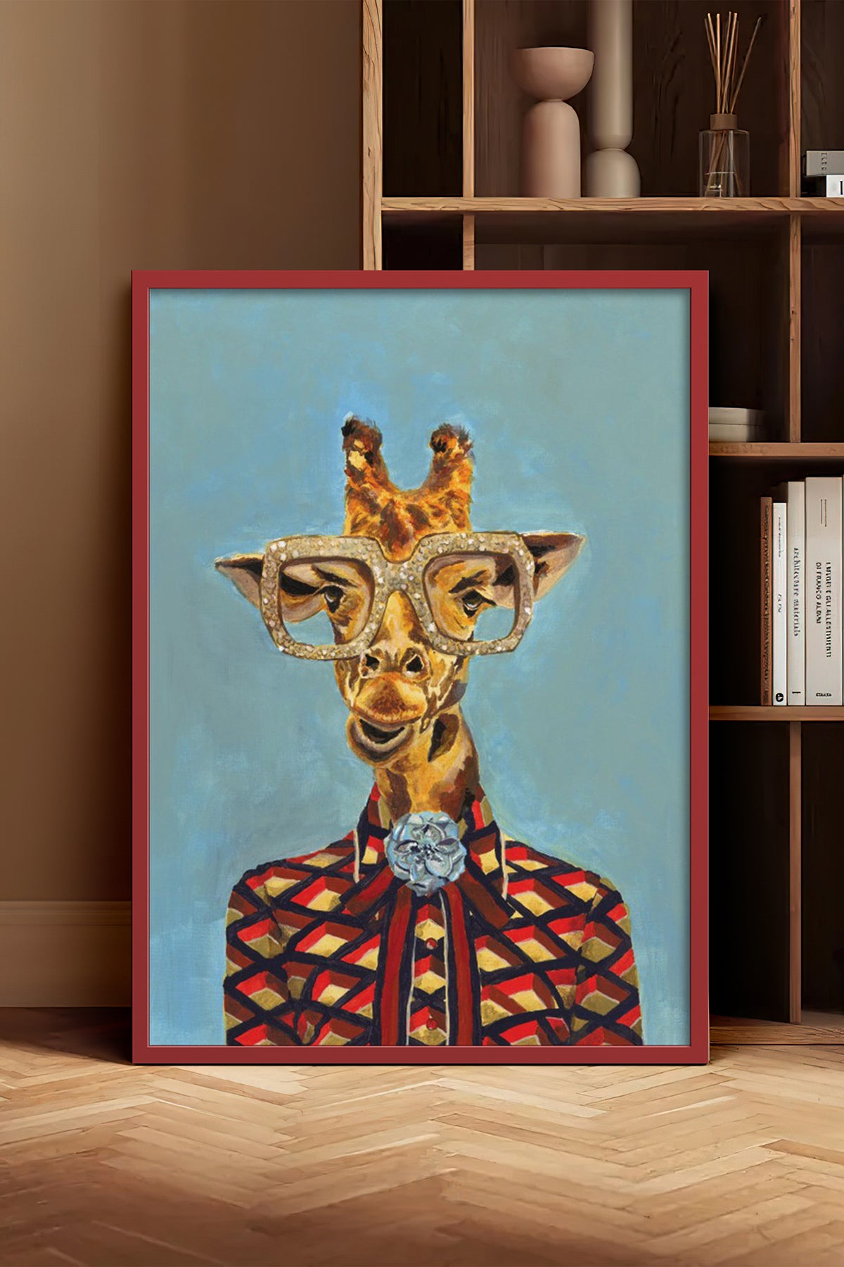 HOMEPACK Ahşap Çerçeveli Tablo Çerçeveli Poster Sanatsal Modern Duvar Dekoru BEK-8147