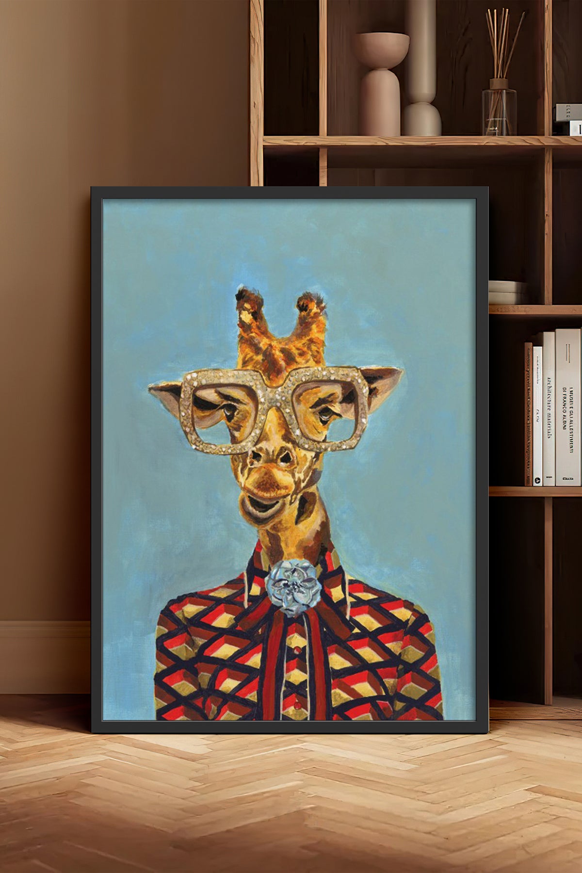 HOMEPACK Ahşap Çerçeveli Tablo Çerçeveli Poster Sanatsal Modern Duvar Dekoru BEK-8147