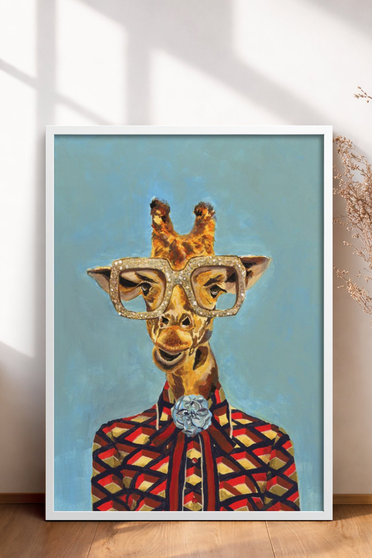 HOMEPACK Ahşap Çerçeveli Tablo Çerçeveli Poster Sanatsal Modern Duvar Dekoru BEK-8147
