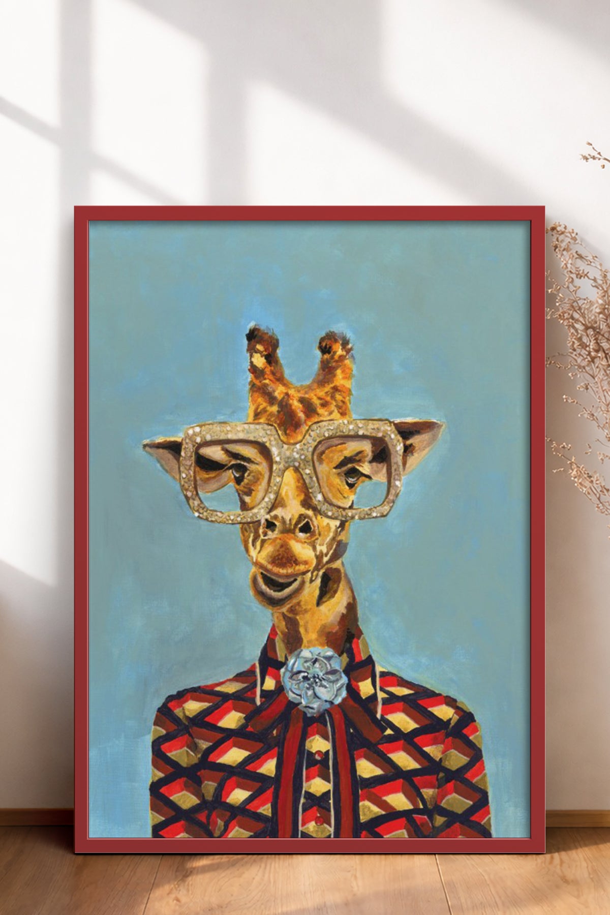 HOMEPACK Ahşap Çerçeveli Tablo Çerçeveli Poster Sanatsal Modern Duvar Dekoru BEK-8147